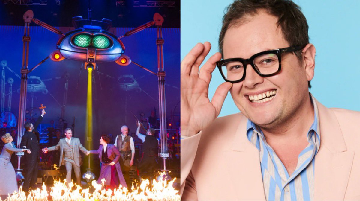 FakeShowbizNews's tweet photo. Alan Carr announced as narrator in new stage version of Jeff Wayne’s ‘War of the Worlds’ https://t.co/taidMLYuLE