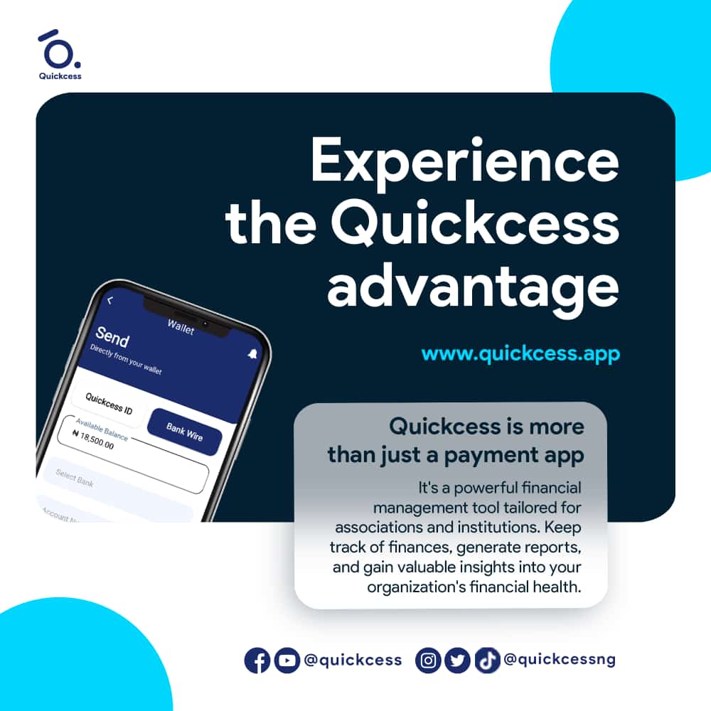 Quickcessng's tweet photo. Launching Soon. 
Quickcess is more than just a payment app.
It's a powerful financial management tool tailored for associations and institutions.  Keep track of finances, generate reports and gain valuable insights into your organisation's financial health.

#TGIF2023 https://t.co/Lt4H2HGRaS