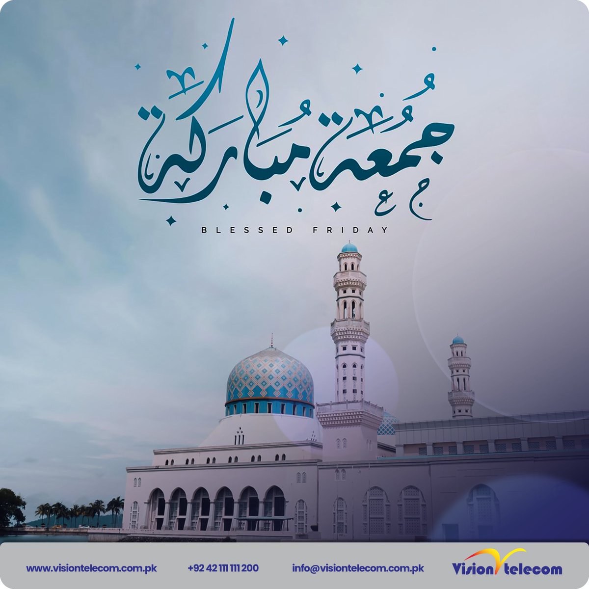 vtplofficial's tweet photo. πMay this Jumma fill your life with peace and prosperity.
..
#VisionTelecom #JummahMubarak #blessings https://t.co/6rHYtCLGgr