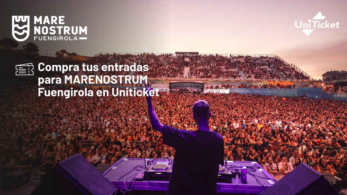 UnicajaBanco's tweet photo. 🏰 ¡#MareNostrumFuengirola te espera!
🎼 Disfruta de artistas nacionales e internacionales.
🎫 Consigue tus entradas, también en nuestro canal de ventas #Uniticket.
🔜 ¿Te lo vas a perder? 🔗 https://t.co/2oDdhU70X3 https://t.co/fH2Obgkzv9