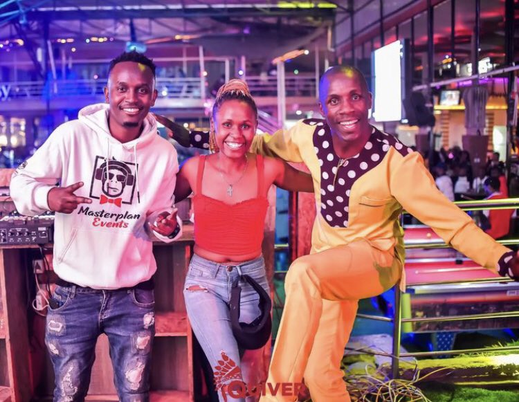 Embarambamba, MC Miggy, Vicky Young entertaining revellers during Gusii Night at Quiver Lounge Thika Road on August 3, 2023