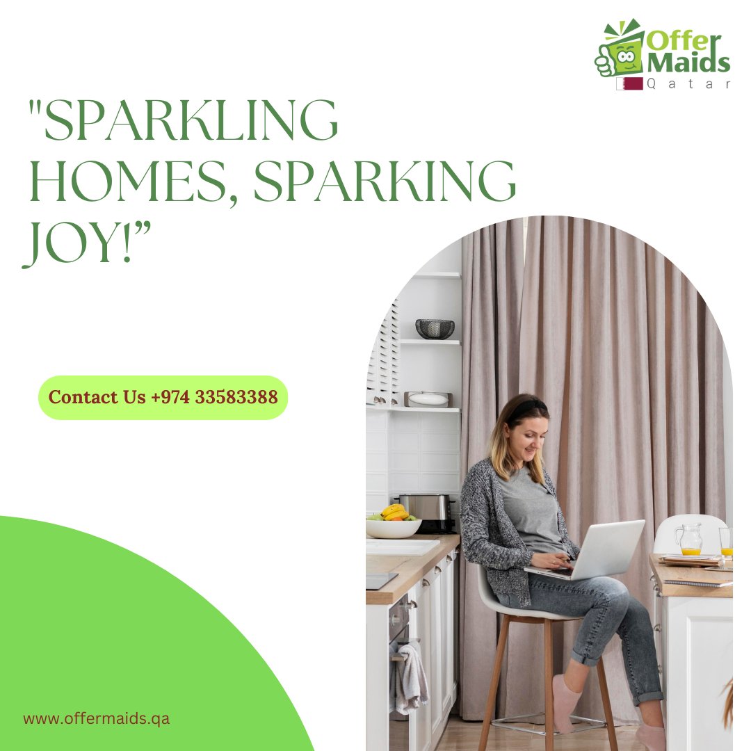 offermaidsqatar's tweet photo. Say goodbye to dust and hello to a spotless sanctuary! Experience the ultimate home cleaning with Offermaids Qatar and reclaim your peace of mind

+974 33583388 
https://t.co/hmrcsBtd4T
#OfferMaids #housecleaning #cleaningcompany #cleaningservices #qatar #maidservice #cleanhome https://t.co/ZV9WHO7CEj