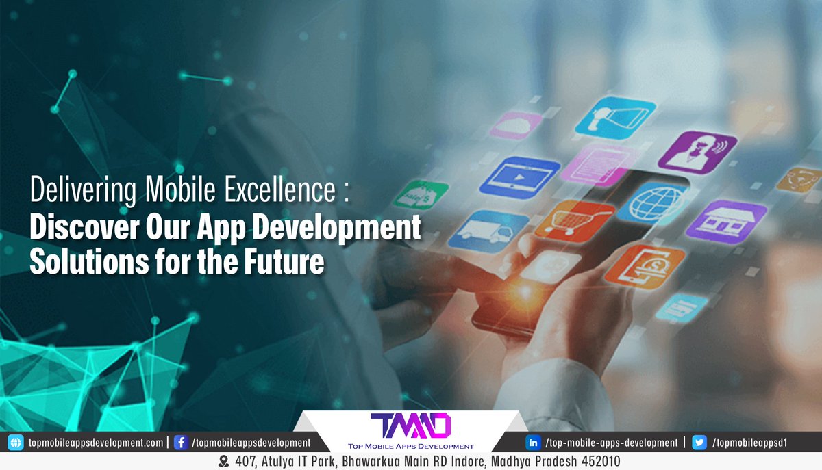 TopMobileAppsD1's tweet image. 📱 Delivering Mobile Excellence: Discover Our App Development Solutions for the Future 🚀
💡 Unlock the full potential of mobile technology with our cutting-edge app solutions. Embrace the future of innovation today!
#MobileExcellence #AppDevelopmentSolutions