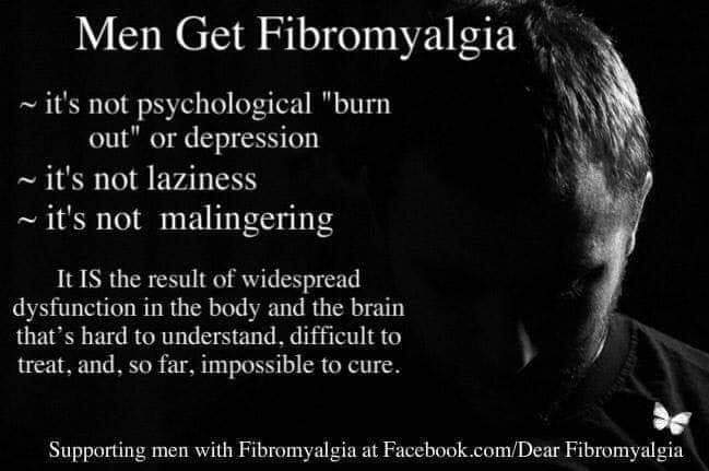 FibroFriendship's tweet image. Men suffer too. But most don't speak up about it.