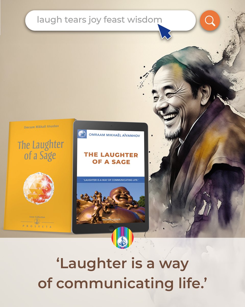 EditionProsveta's tweet photo. There are living energies in laughter that nourish the brain. To (re)discover @ https://t.co/11xHgfPjuF - #aivanhov #prosveta #spirituality #meditation #wisdom #meaningoflife https://t.co/iWpuOrEzgI