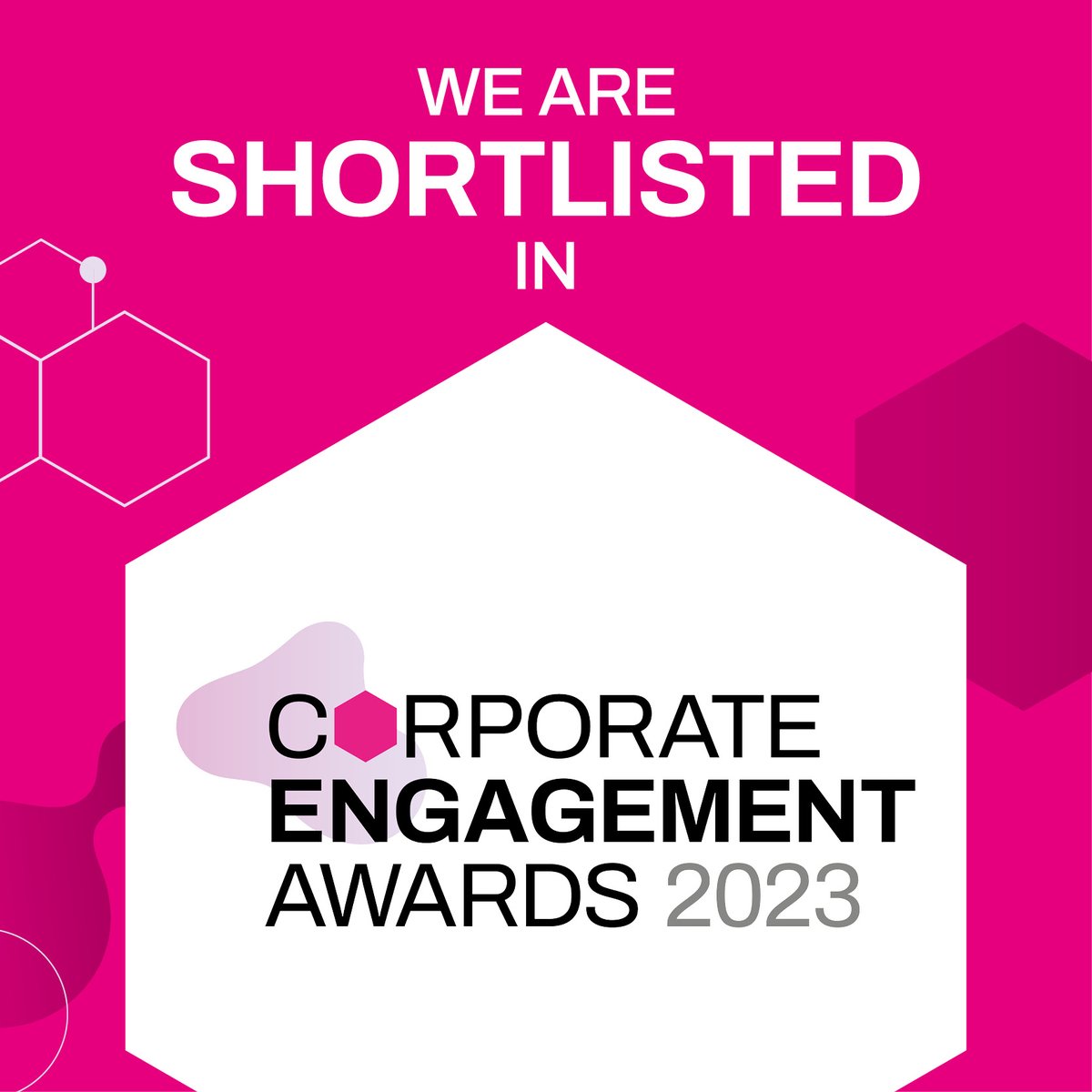 drpgroup's tweet image. Happy Friday! We’re shortlisted in two categories at this year’s @Corp_Engagement Awards for our work with @GowlingWLG_UK and @StRichardsHosp 🎉. Well done team 🙌

#CEAwards #CreativeComms