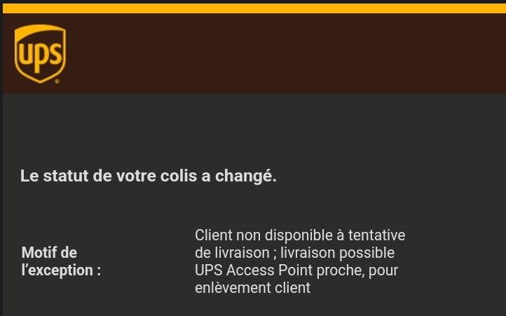 djbreaker's tweet photo. @UPS_FR à chaque fois c'est la même tu es chez toi, tu bouge pas et le mec prend même pas la peine d'essayer direct il te met en relais... c'est la 4ème fois... 😡 https://t.co/SqPJKrCXce