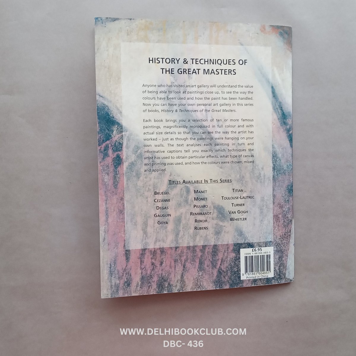 ISBN NO :-  1861604653
Book Name :-History & techniques of the great masters degas
Author Name :- Linda bolton
Publisher :- Eagle editions

DELHI BOOK CLUB
#delhibookclub 
#degas
#Historytechniquesofthegreatmasters #Lindabolton #Year2002 #Eagleeditions #Firstedition #Art  #books