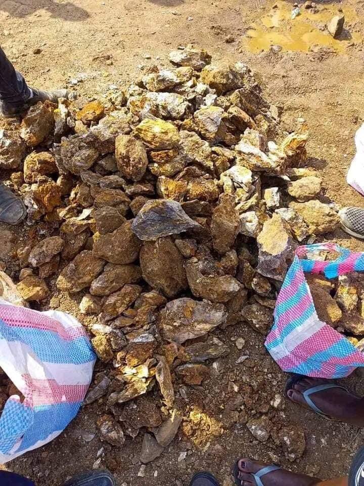 Road construction materials turned to be gold in the streets of Rongo, Migori county.