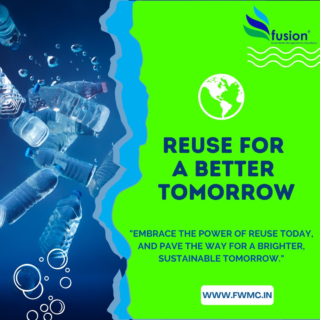 'Reuse today, create a better tomorrow.' #plasticrecycling #waronwaste #renewable #plasticpollution #rubbishremoval #foodwaste #recycling #refuse #recycle #sustainability #fwmc