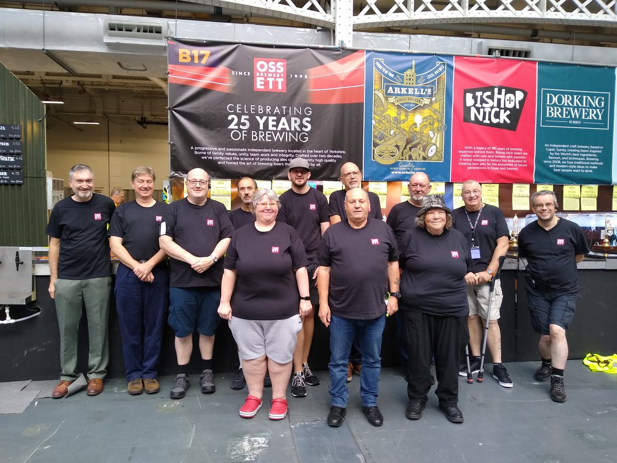 gbbffoyer's tweet photo. Thanks again to @ossettbrewery for kitting out the @gbbf @gbbffoyer team yesterday. And huge thanks to the Press team for their help throughout the day.
Now to get ready for Friday!
#gbbf https://t.co/9wO4hpHoPr