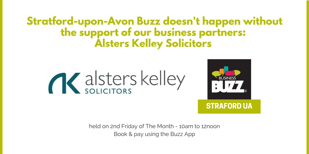 #SUABuzz is brought to you each month with the support of @AlstersKelley who are a fullservice law firm based in #Warwickshire: alsterskelley.com. Your local solicitors for expert advice When you need kind, helpful, excellent support, they point you in the right direction.