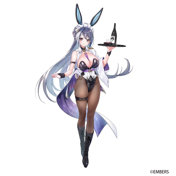 「アッシュアームズ -灰燼戦線-」にて 銀河のバニーガール衣装を作成させて頂きました! 監修は坂月さまです! よろしくお願いします #アッシュアームズ  #アシュア