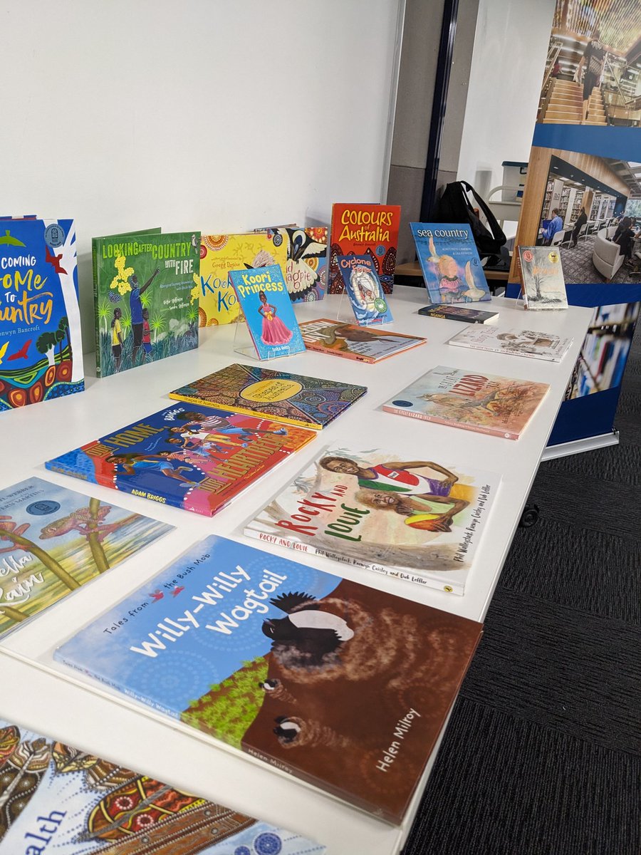 It's National Aboriginal and Torres Strait Islander Children's Day today. We loved having kids and teachers from the Murri School visit with colleagues from  #OodgerooUnit @QUT. @qutlibrary Below are just some of the books we read. #NATSICD23