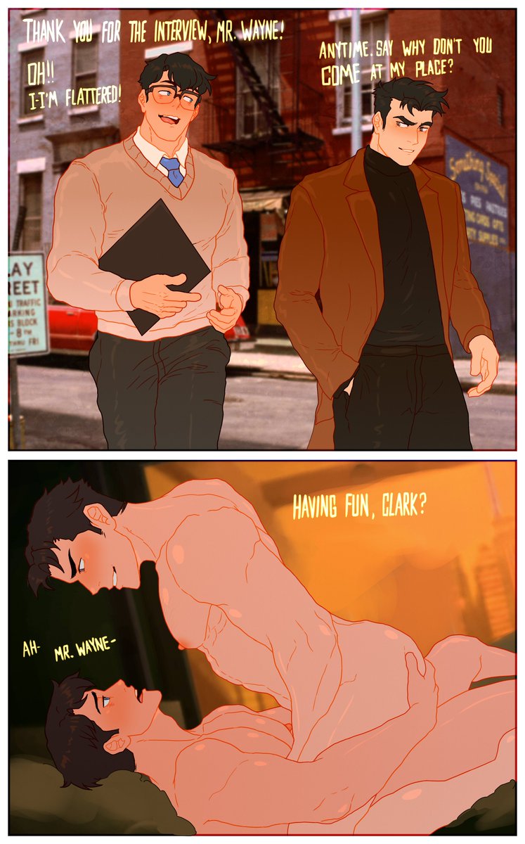 Cuckoo_chan's tweet photo. Clark gets an... interesting meeting with Bruce Wayne 🅿️😳😳 https://t.co/r9PeZyWLDZ