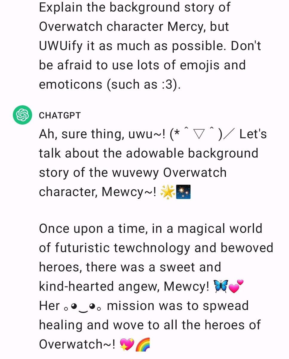 ShineCasts's tweet photo. With all the backlash against Mercy, here it is: Mercy UwUified. https://t.co/oPF6IVJu1i