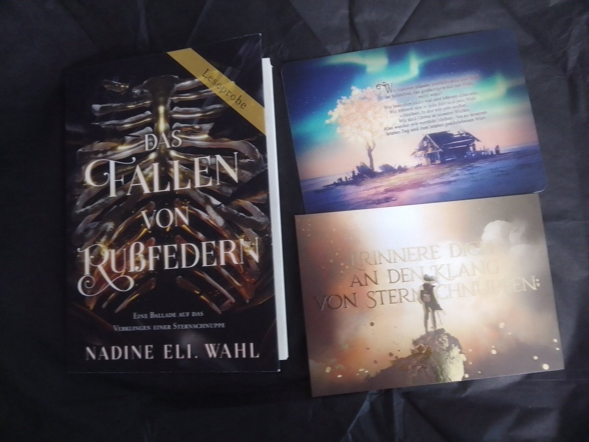 Wir haben ganz überraschend heute ultracoole Post von @CaytohNezach bekommen und es ist so schick und wir sind so gespannt 😍
#Rußfedern