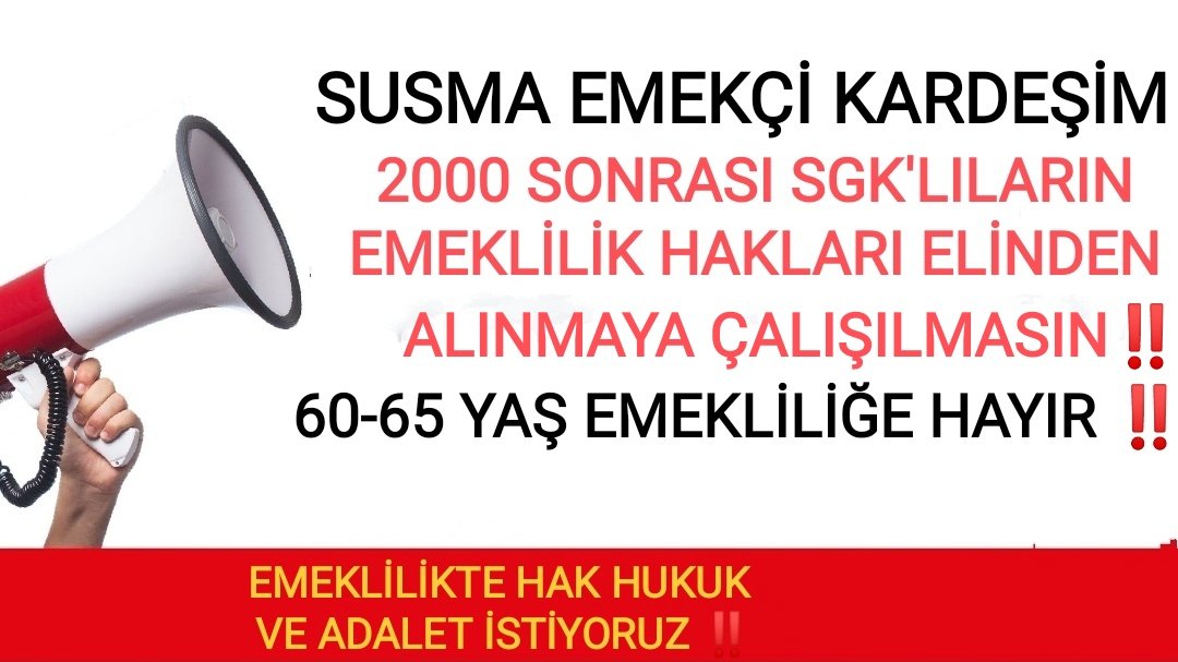 Artsın eksilmesin, taşsın dökülmesin, yiyene helal, yedirene emek veren herkese delil ola (yolu açık ola irşat ede) 
"Bir araya gelmek başlangıçtır, bir arada durabilmek ilerlemedir, birlikte çalışmak başarıdır.
GELİN CANLAR BİR OLALIM
#6065YaşEmeklilikHayal