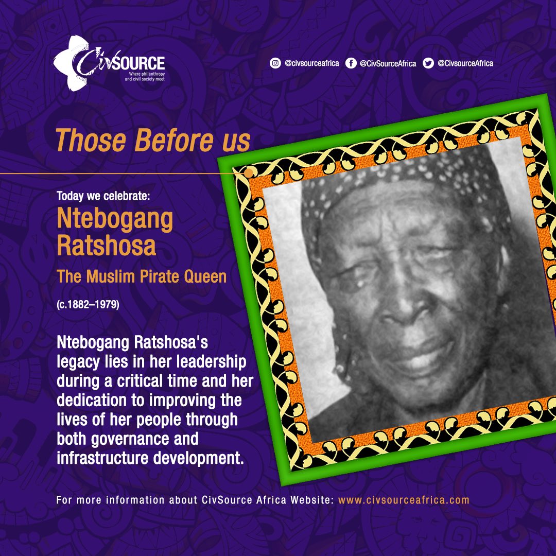 CivsourceAfrica's tweet photo. #ThoseBeforeUs 🖤

Today we celebrate Ntebogang Ratshosa
(c.1882–1979)

She left an indelible mark on history.

🏥🌉 Infrastructure flourished under her leadership, including vital projects like aqueducts and hospitals. 

Let's celebrate her lasting contributions to history! https://t.co/GCr1TFYZ70