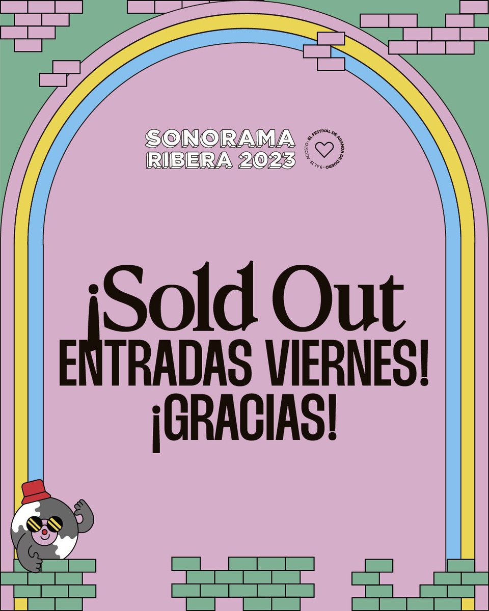 sonoramaribera's tweet photo. Bonos agotados ✔️
Entradas de sábado agotadas ✔️
Entradas de viernes agotadas ✔️
¡Muchas gracias! ♥️ https://t.co/n4S9muuUwm