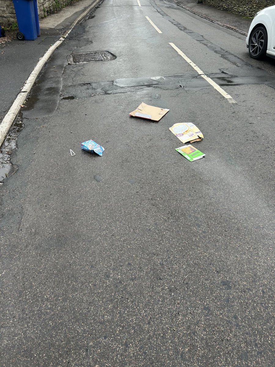 djjamesp's tweet photo. ⁦@BarnsleyCouncil⁩ please can you have a word with your bin men? They didn’t appear to care about anything including the mess they’d left on Lidgett Lane this morning. They looked at it and ignored it. Have some pride in your work will you? https://t.co/AvHXNI8OVQ