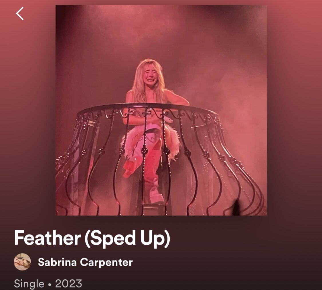 SCANews_'s tweet photo. 🚨| @SabrinaAnnLynn has released "Feather (Sped Up)" on all streaming platforms.

🔗: https://t.co/MWpE9v4j09 https://t.co/N7Hd7qw1D5