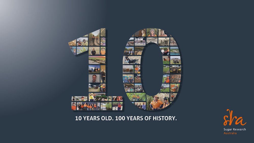 sugarresearch's tweet photo. Today is Sugar Research Australia’s 10-year anniversary – with close to 100 years of history. Thank you to all our team, growers, millers and industry partners for the ongoing collaboration, milestones achieved and our proud heritage. #sugarresearchaustralia #sugarindustry https://t.co/HsS3Kvxc4A