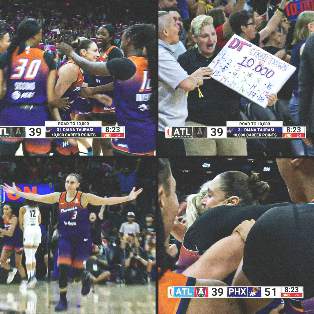 espnW's tweet photo. 🔟,0️⃣0️⃣0️⃣
HISTORY 🐐 @DianaTaurasi #ThatsaW https://t.co/xsZcu52gqK