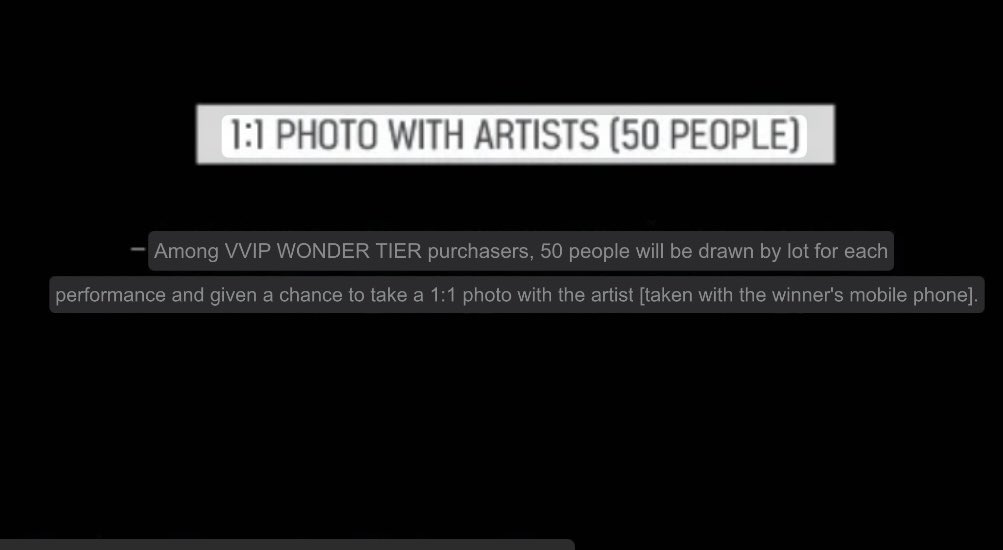 Yeojinthebean's tweet photo. So the vip wonder ($199) comes with sound check, high wave, group photo AND a chance to take a 1 on 1 pic with loossemble WITH UR PHONE https://t.co/s9lJVqYfKw