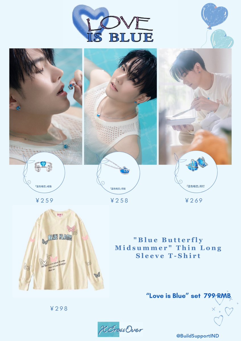 It always astonishes me that how much details are in the  designs he make and again attention to detail in Love is blue set is amazing 💙 

XCROSSOVERXJAKAPAN
#BuildXCrossOver 
#BuildJakapan