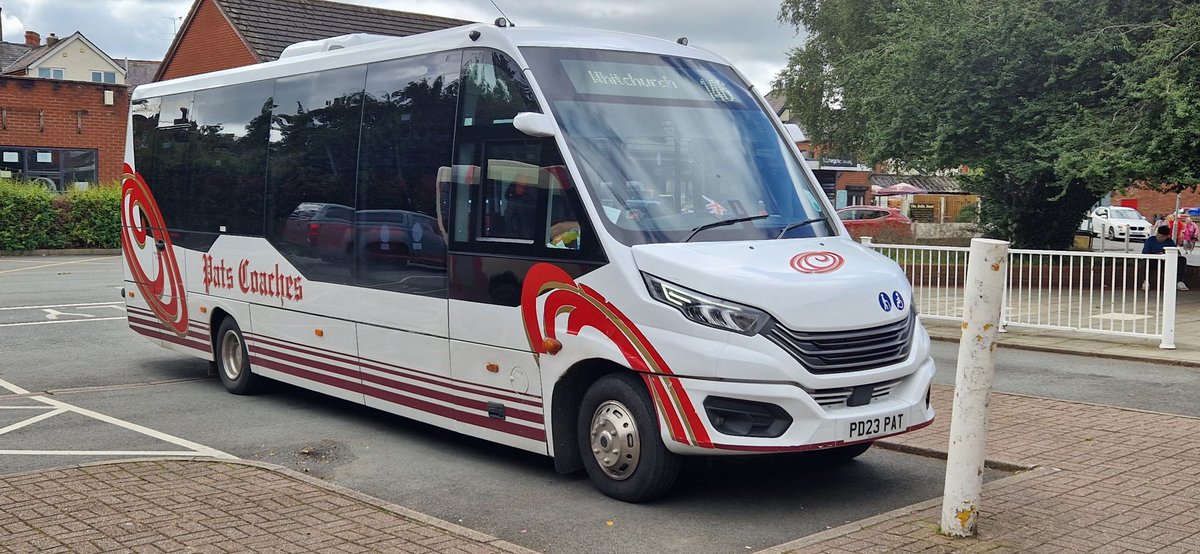 Pat coaches PD23 PAT waiting to a 146 back to Wrexham