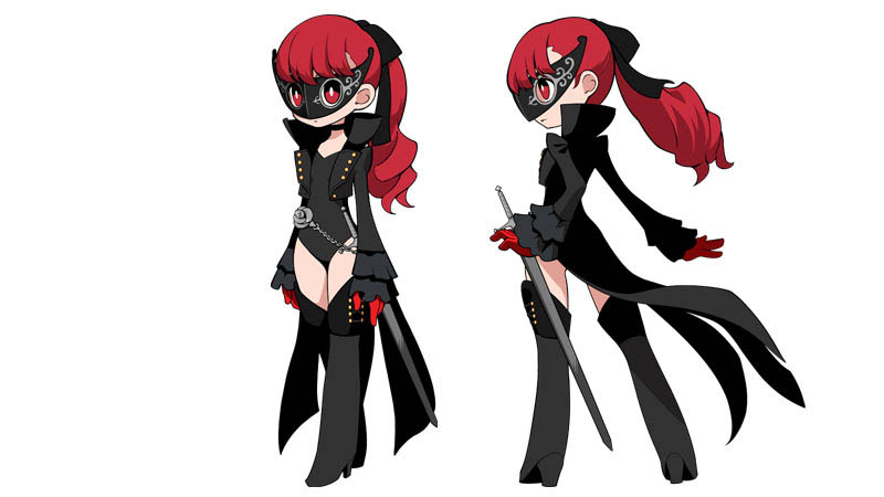 ScrambledFaz's tweet photo. Akechi and Kasumi Persona 5 Tactica character art https://t.co/YZm8We7znu