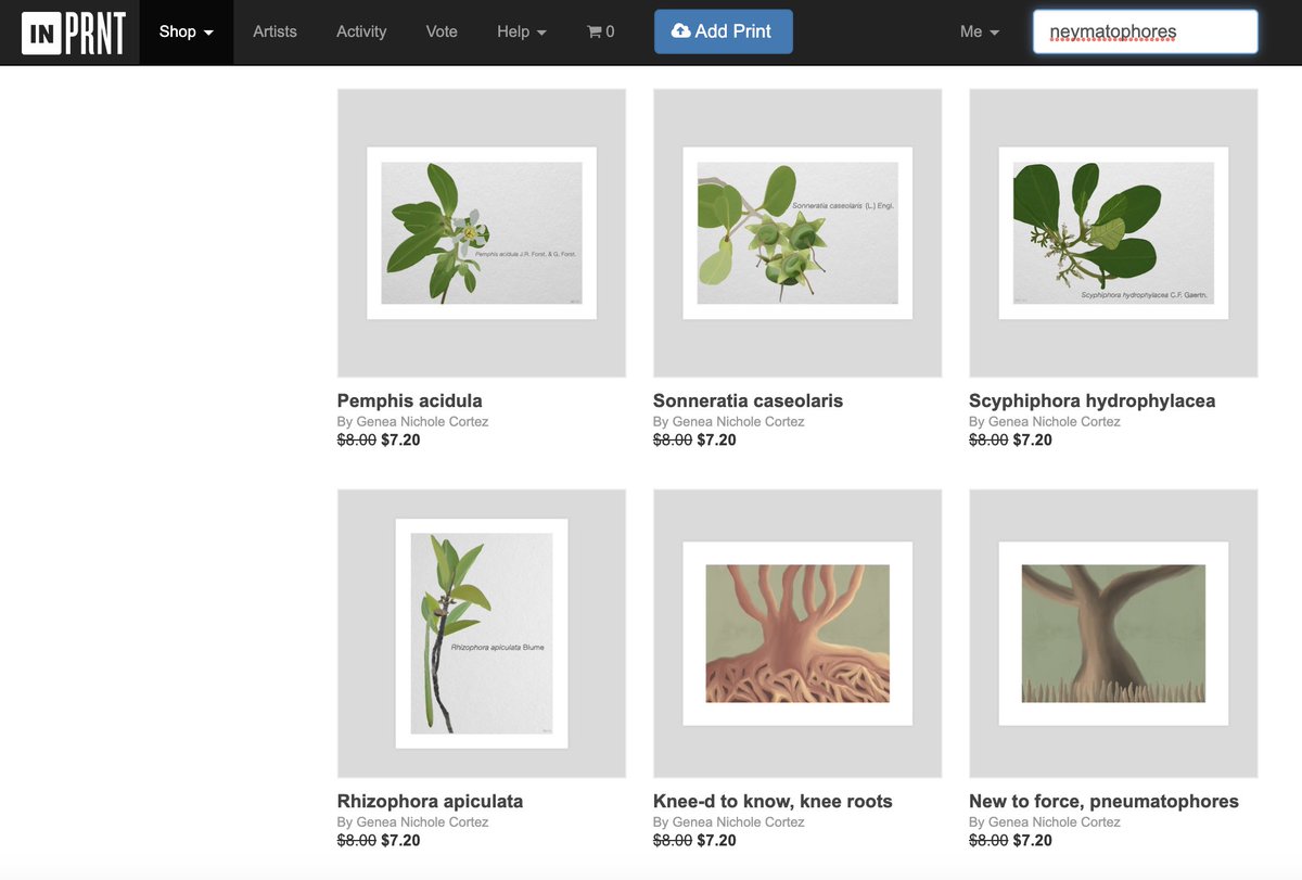 neyteachyou's tweet photo. Hi, it’s Ney!
I was inspired by the awesome people of #MMM6 to finally open my art print shop.

Supporting my shop would mean you are also supporting an early career mangrove botanist. 

Search ‘neymatophores’ at @inprnt 

https://t.co/LROTt6Nd0I https://t.co/Cy8ciQTBSI
