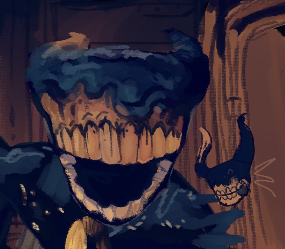 Yoinklerson's tweet photo. Don’t worry he won’t bite! #BENDY #BATDR https://t.co/WBUCDFYiYi