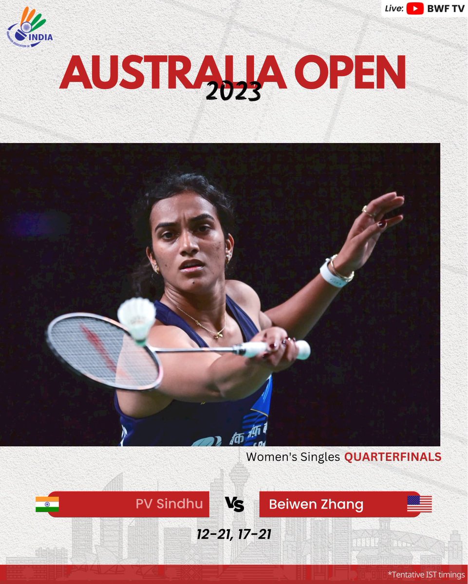 BAI_Media's tweet photo. Well played champ 🙌

📸: @badmintonphoto 

#AustraliaOpen2023
#Badminton https://t.co/zxOi6wOs8e