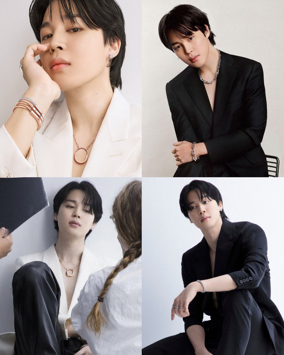 PARK JIMIN FOR TIFFANY &amp; CO
TIFFANY GLOBAL AMBASSADOR JIMIN 
#JiminXTiffanyAndCo 
#JIMINxTIFFANY

🤍                                  🖤