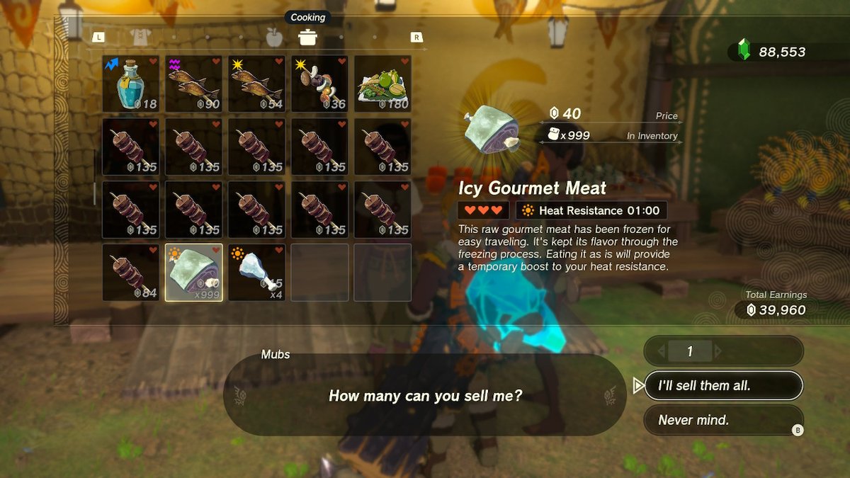 tsschip's tweet photo. Frozen meat exploit #TearsOfTheKingdom #Zelda #NintendoSwitch https://t.co/a6OWN4WlcQ
