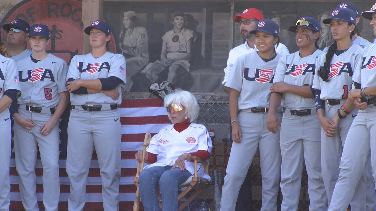 MyStateline's tweet photo. “I’ve been dreaming of this a long time,” USA women’s baseball takes the field at historic Beyer Stadium https://t.co/cIXLIbrXI6 https://t.co/60EURHcHrr