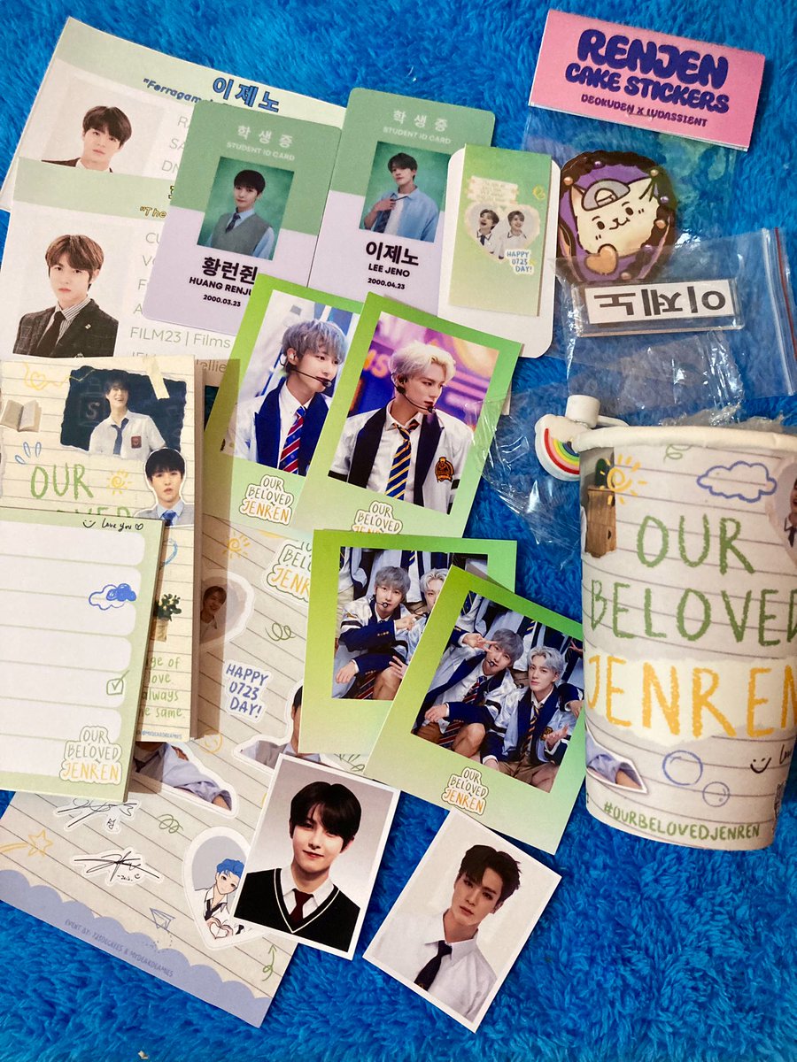 thank you @723degrees_  @mydeardreamies for these cutie jenren kit from #OurBelovedJENREN 💙💛 next year ulit, please ☺️