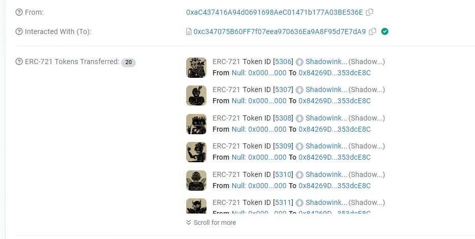 Shadowink | Mint Now tweet media