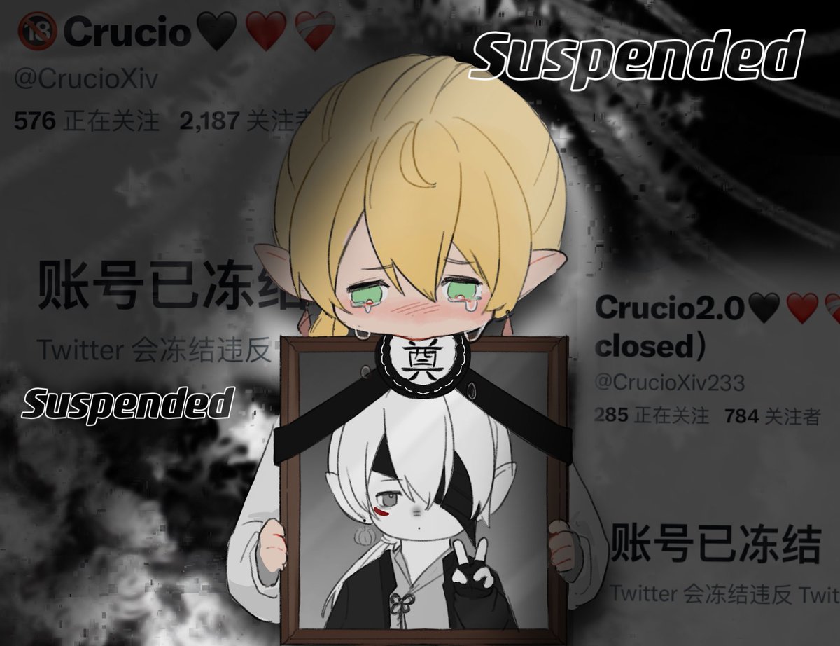 Hi, I'm CrucioXiv🖤
Perhaps you have seen my Lalafell works. Hah...my account has been suspended again. I need RTs to help me rediscover my friends.
Leave a photo of your character in the replies and RT this tweet. I will select a free photo commission in ten days.