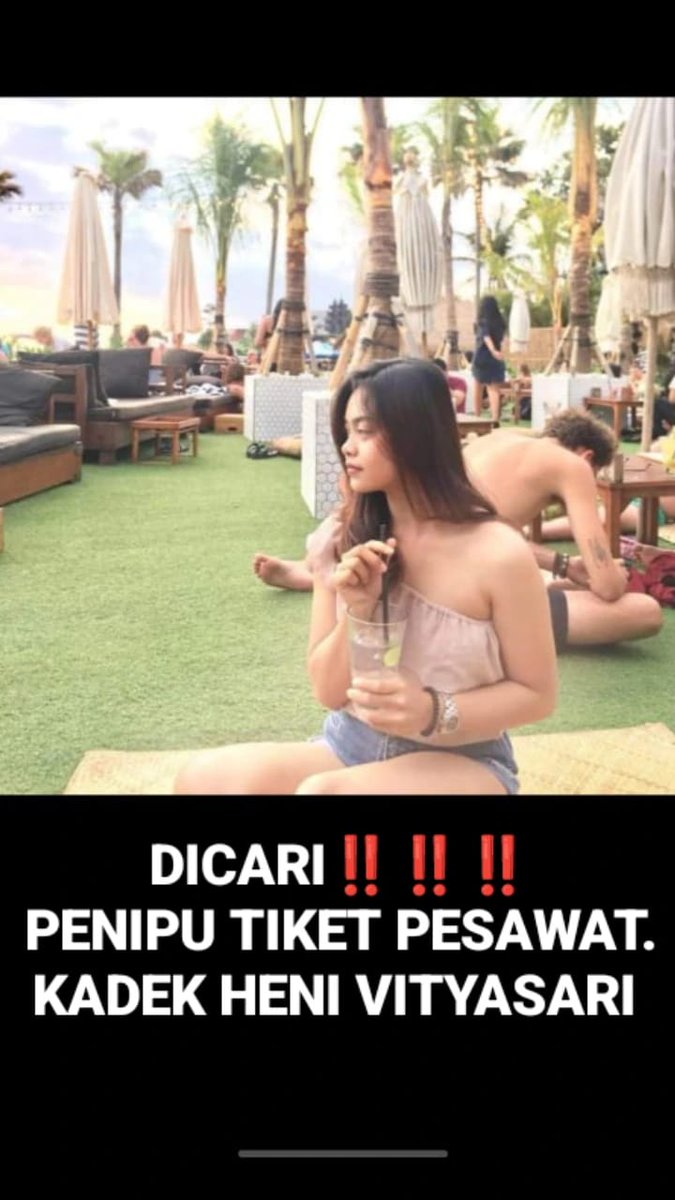 ⚠️⚠️ HELP RT &amp; LIKE PENIPUAN TIKET PESAWAT ATAS NAMA KADEK HENI VITYASARI ⚠️⚠️