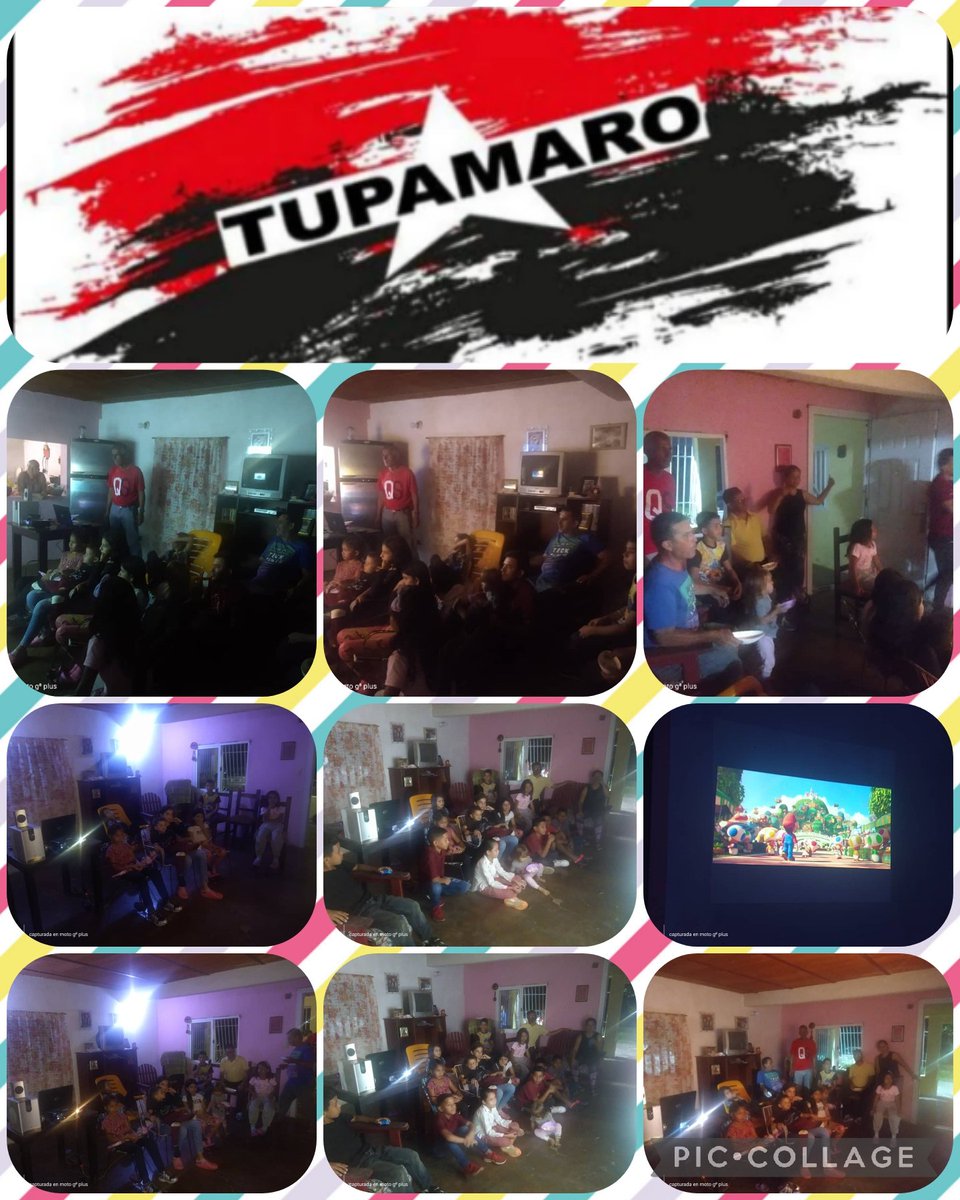 Seguimos activados por todo nuestro municipio Valera escuchando a nuestro pueblo y llevando alegrías y diversiones a niños y niñas con el Cine Foro en esta oportunidad nos encontramos en el Sector Libertad demostrando con la praxis que Somos Ejemplo De Lucha🔴⚫
#YoIzoMiBandera