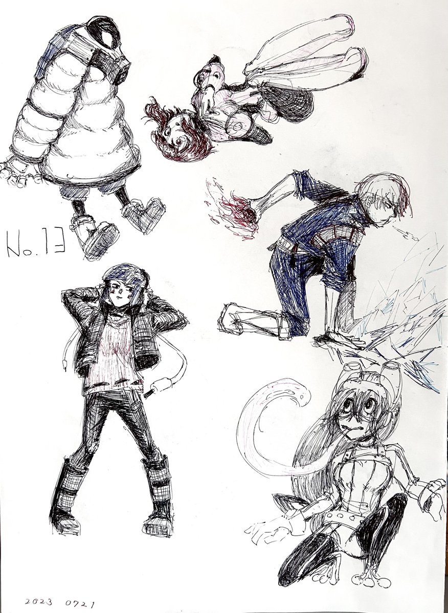 that__is__you's tweet photo. ヒロアカ ボールペン一発描き その4

轟のコスチュームを間違えた

梅雨ちゃんは0.5mmで描こうとしたら大失敗したので途中から0.38mmで仕上げた https://t.co/ax65OWv9ly