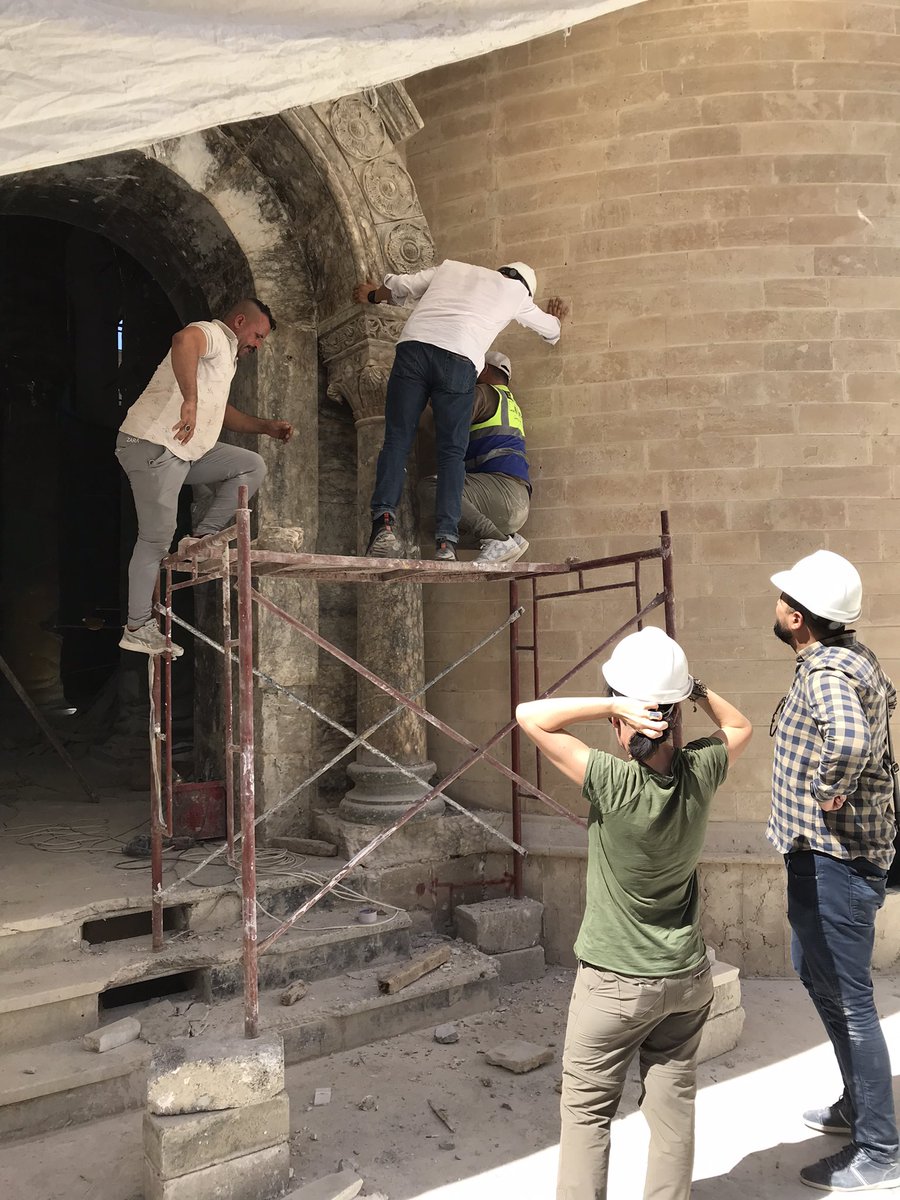 's tweet image. Mossoul: la reconstruction est un travail d’équipe. Je prie pour les chrétiens et musulmans de la plaine de Ninive, qui, avec les experts internationaux, contribuent ensemble à faire revivre notre patrimoine commun. 🙏 #Mossoul #Irak #ReviveTheSpiritOfMosul