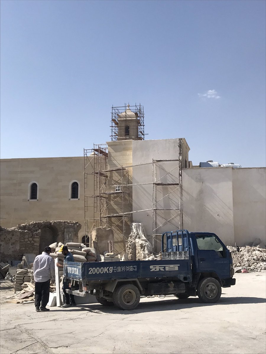 's tweet image. Mossoul: la reconstruction est un travail d’équipe. Je prie pour les chrétiens et musulmans de la plaine de Ninive, qui, avec les experts internationaux, contribuent ensemble à faire revivre notre patrimoine commun. 🙏 #Mossoul #Irak #ReviveTheSpiritOfMosul