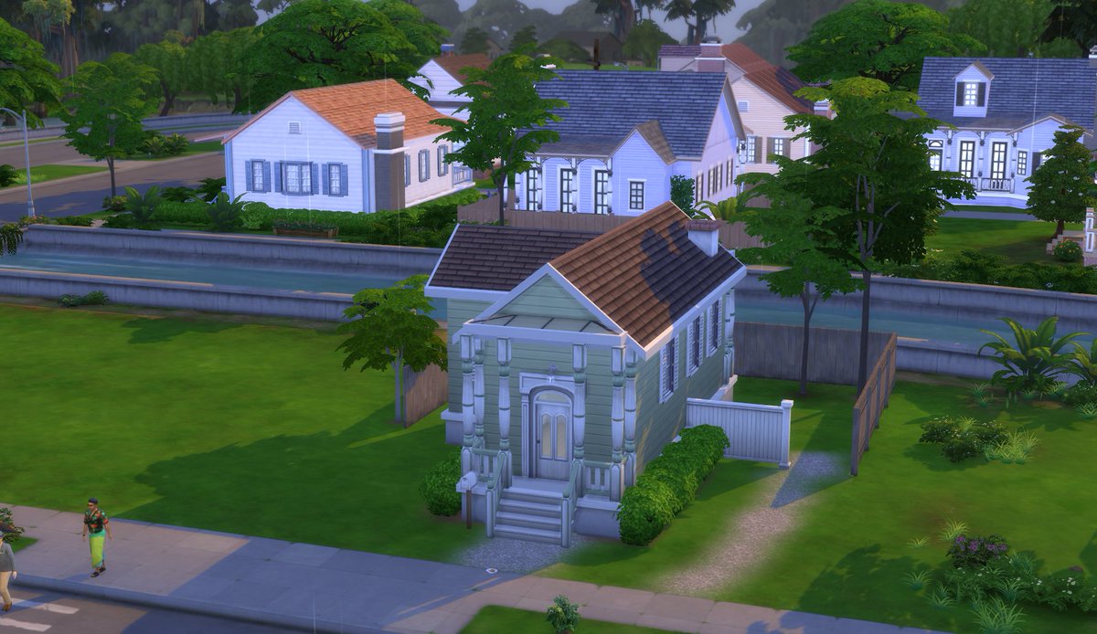 PlumbSim's tweet image. I renovated the ugly starter homes in Foundry Cove! They are still all completely base game and starter homes! Also all three of them are tiny homes! Tier 1 (pink), tier 2 (green) and tier 3 (blue). Let me know what you think!