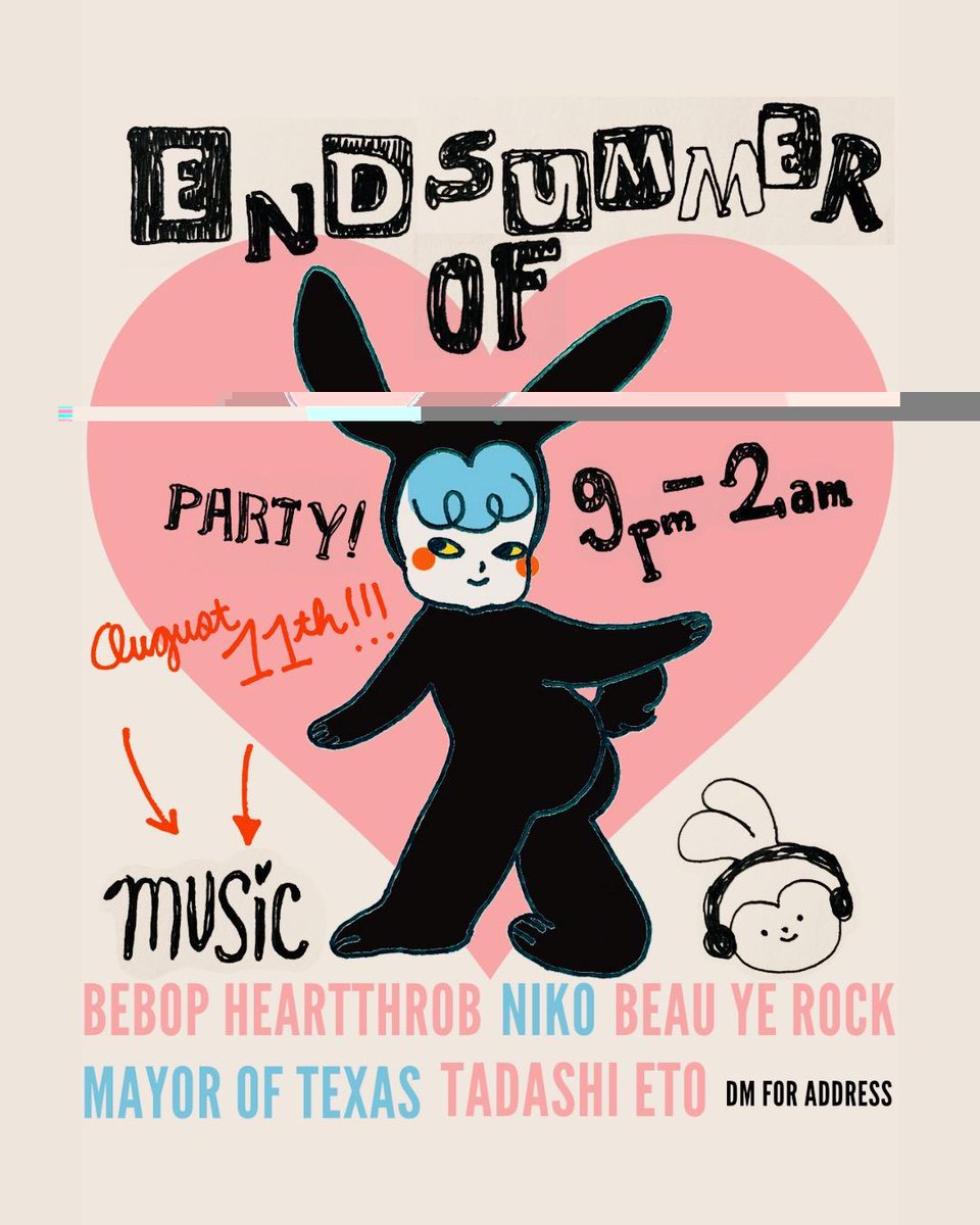 MayorofTexas's tweet photo. Playing a house show next Friday in Houston! Come see me, @TadashiEto , @lord_niko, @cds__j , and Bebop Heartthrob. 21+, DM for address 🤠 https://t.co/PIMb8sejTF