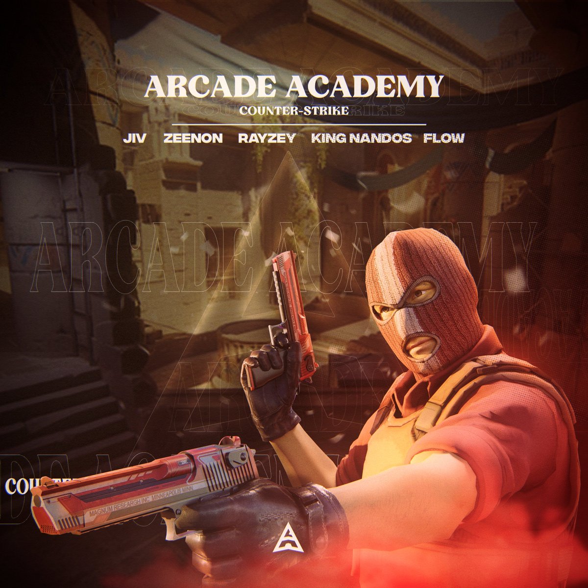 ArcadeESP's tweet photo. Introducing Arcade CS (Academy) 🧑‍🍳

• @Jivothy | IGL
• @zzeenon_ 
• @RayzeyOCE 
• @flowlxrd_CSGO
• King Nandos

#PlayWithoutLimits | #CounterStrike | #ArcadeCSGO | @CounterStrike https://t.co/s3czsKbXHk