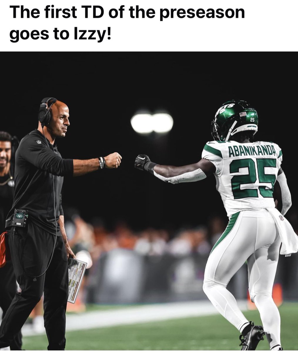 ⁦<a href="/IAbanikanda/">Izzy GetsBusy</a>⁩ went from Lincoln HS 🏈 in Coney Island to ⁦<a href="/Pitt_FB/">Pitt Football</a>⁩ to ⁦<a href="/NFL/">NFL</a>⁩ ⁦with the ⁦<a href="/nyjets/">New York Jets</a>⁩! That’s Our Guy! #LincolnProud #BrooklynStrong